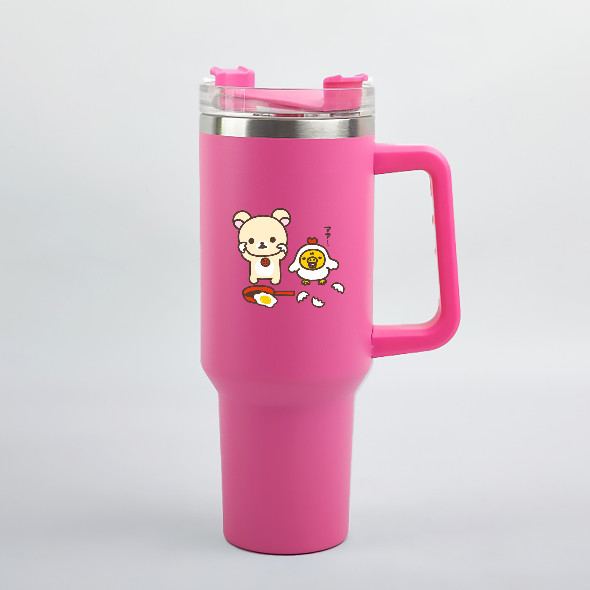 （画像用） リラックマ リラックマ キイロイトリ Rilakkuma Korilakkuma Kiiroitori 1200mL車用タンブラー（カラープリント）